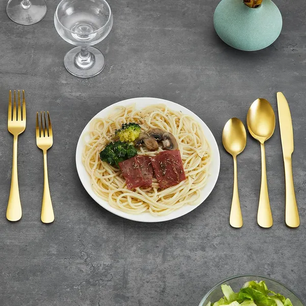 Gold_Premium_Flatware_Set_5-Piece_Metal_Finish_Cutlery_Long_Handle_Dining_Utensils_With_Spoons_Forks_Knife_(Pack_Of_5)