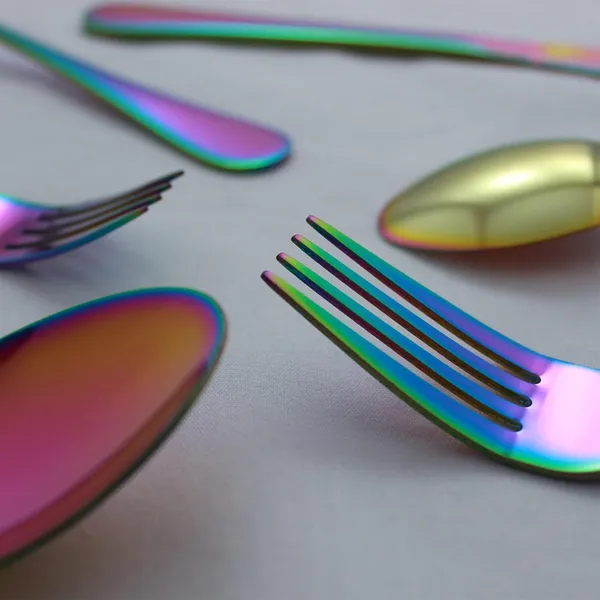 Rainbow_Premium_Flatware_Set_5-Piece_Metal_Finish_Cutlery_Long_Handle_Dining_Utensils_With_Spoons_Forks_Knife_(Pack_Of_10_)