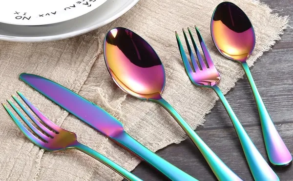 Rainbow_Premium_Flatware_Set_5-Piece_Metal_Finish_Cutlery_Long_Handle_Dining_Utensils_With_Spoons_Forks_Knife_(Pack_Of_15)