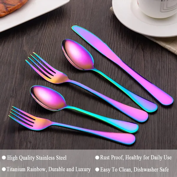 Rainbow_Premium_Flatware_Set_5-Piece_Metal_Finish_Cutlery_Long_Handle_Dining_Utensils_With_Spoons_Forks_Knife_(Pack_Of_20_)