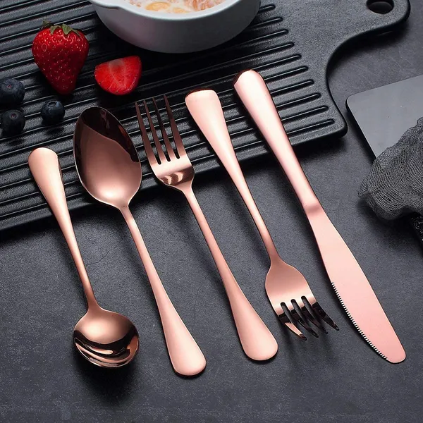 Rose_Gold_Premium_Flatware_Set_5-Piece_Metal_Finish_Cutlery_Long_Handle_Dining_Utensils_With_Spoons_Forks_Knife_(Pack_Of_10)