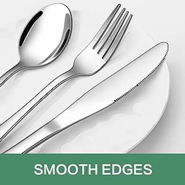 Silver_Premium_Flatware_Set_5-Piece_Metal_Finish_Cutlery_Long_Handle_Dining_Utensils_With_Spoons_Forks_Knife_(Pack_Of_10)