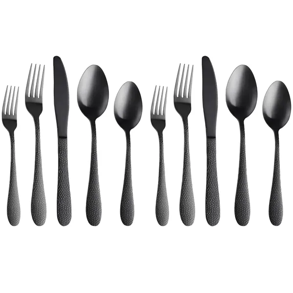 Black_5-Piece_Hamme_Sterling_Flatware_Set_Premium_Stainless_Steel_Cutlery_Dishwasher_Safe_(Pack_Of_10)