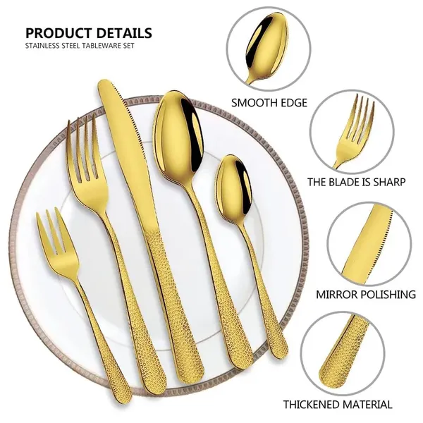 Gold_5-Piece_Hamme_Aurum_Flatware_Set_Premium_Stainless_Steel_Cutlery_Dishwasher_Safe_(Pack_Of_5)