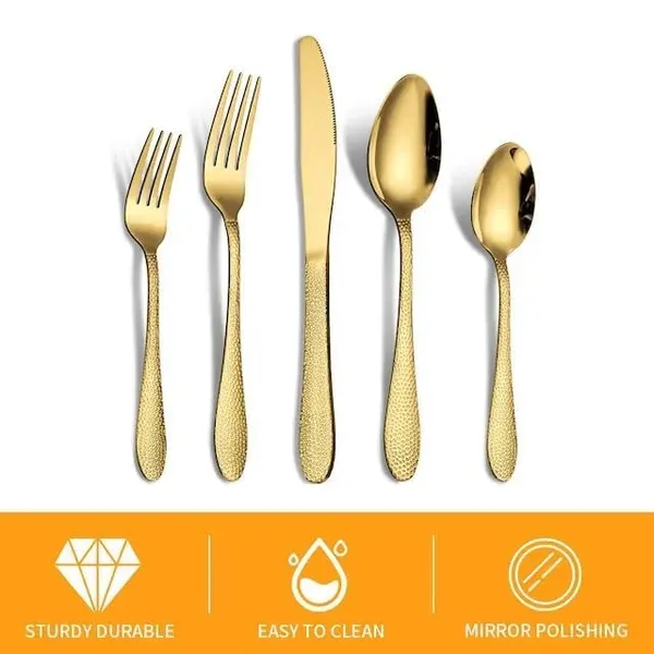 Gold_5-Piece_Hamme_Aurum_Flatware_Set_Premium_Stainless_Steel_Cutlery_Dishwasher_Safe_(Pack_Of_5)