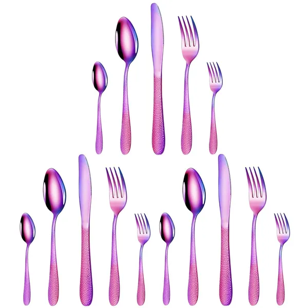 Rainbow_5-Piece_Hamme_Sterling_Flatware_Set_Premium_Stainless_Steel_Cutlery_Dishwasher_Safe_(_Pack_Of_15)