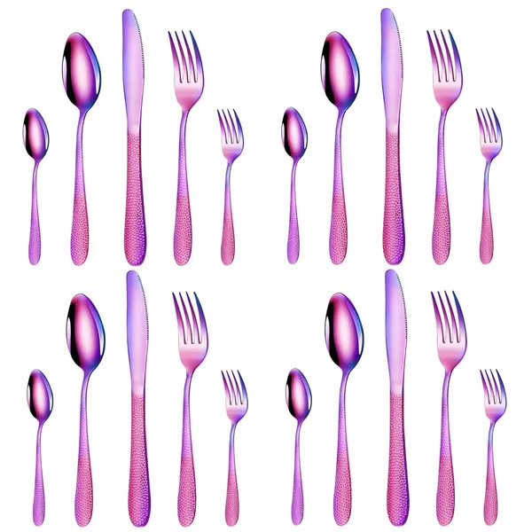Rainbow_5-Piece_Hamme_Sterling_Flatware_Set_Premium_Stainless_Steel_Cutlery_Dishwasher_Safe_(_Pack_Of_20)