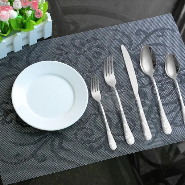 Silver_Floral_Print_Stainless_Steel_Cutlery_Set_5-Piece_Flatware_Set_With_Decorative_Handle_2_Forks_2_Spoons_1_Knives_(_Set_Of_2(10Pcs))