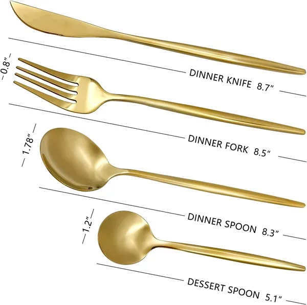 Gold_24-Piece_Stainless_Steel_Flatware_Set_Cutlery_Service_For_6_Knife_Fork_Spoon_Dining_Set_Set_Of_4(16Pcs)