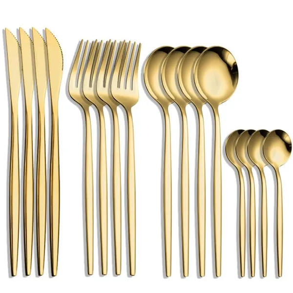 Gold_24-Piece_Stainless_Steel_Flatware_Set_Cutlery_Service_For_6_Knife_Fork_Spoon_Dining_Set_Set_Of_4(16Pcs)