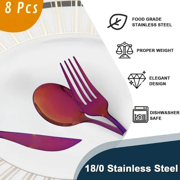Pink_24-Piece_Stainless_Steel_Flatware_Set_Cutlery_Service_For_6_Knife_Fork_Spoon_Dining_Set_(Set_Of_2_(8Pcs)