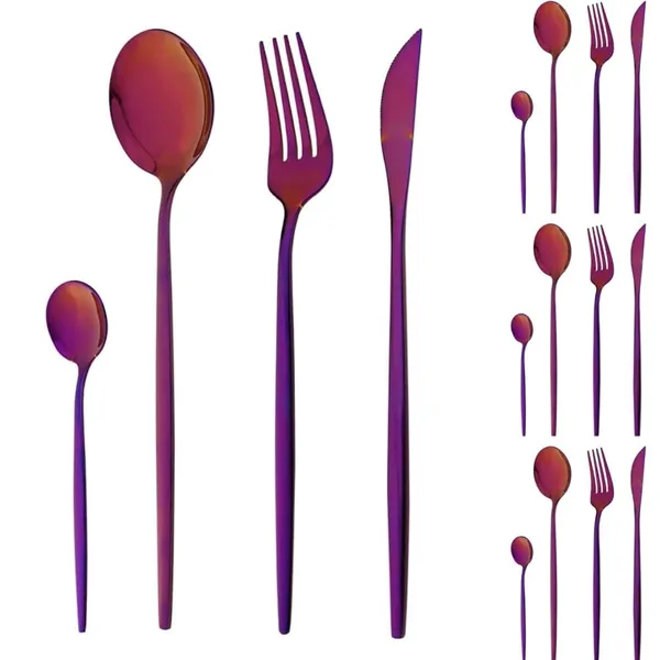 Pink_24-Piece_Stainless_Steel_Flatware_Set_Cutlery_Service_For_6_Knife_Fork_Spoon_Dining_Set_(Set_Of_4(16Pcs)
