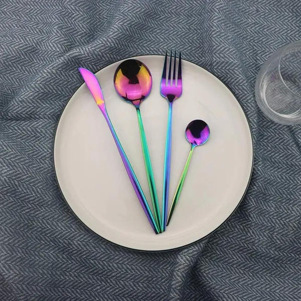 Rainbow_24-Piece_Stainless_Steel_Flatware_Set_Cutlery_Service_For_6_Knife_Fork_Spoon_Dining_Set_Set_Of_6(24Pcs)