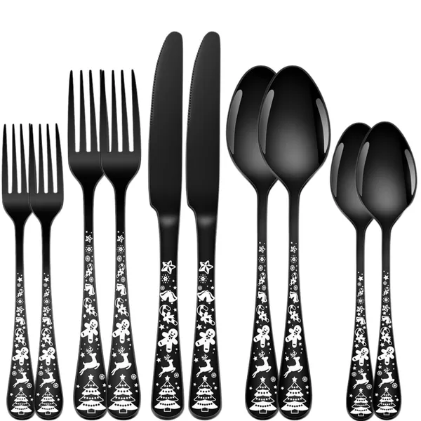 Black_Christmas_Holiday_Flatware_Set_20-Piece_Stainless_Steel_Cutlery_Service_For_4_Festive_Tree_Design_(_Set_Of_2(10Pcs))