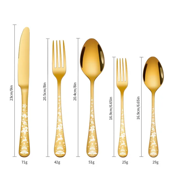 Gold_Christmas_Holiday_Flatware_Set_20-Piece_Stainless_Steel_Cutlery_Service_For_4_Festive_Tree_Design_(_Set_Of_1(5Pcs))