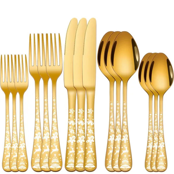 Gold_Christmas_Holiday_Flatware_Set_20-Piece_Stainless_Steel_Cutlery_Service_For_4_Festive_Tree_Design_(_Set_Of_3(15Pcs))