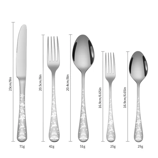 Silver_Christmas_Holiday_Flatware_Set_20-Piece_Stainless_Steel_Cutlery_Service_For_4_Festive_Tree_Design_(_Set_Of_1(5Pcs))
