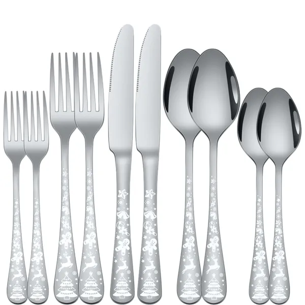 Silver_Christmas_Holiday_Flatware_Set_20-Piece_Stainless_Steel_Cutlery_Service_For_4_Festive_Tree_Design_(_Set_Of_2(10Pcs))