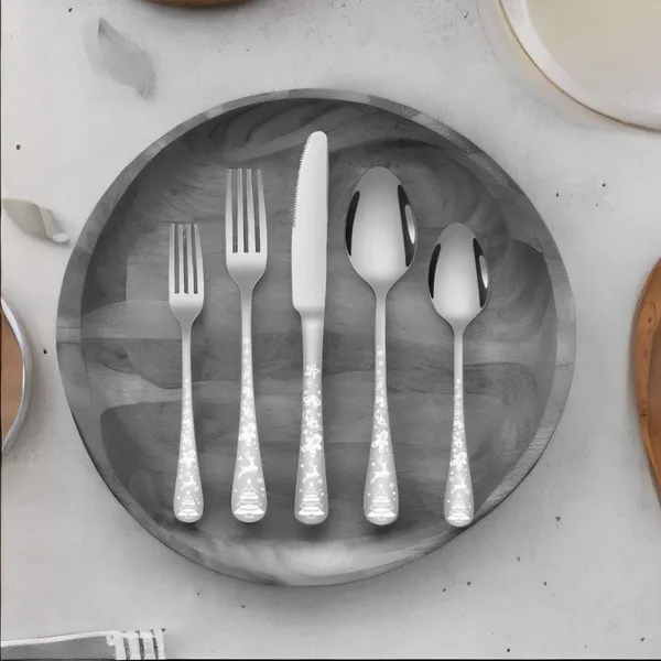 Silver_Christmas_Holiday_Flatware_Set_20-Piece_Stainless_Steel_Cutlery_Service_For_4_Festive_Tree_Design_(Set_Of_4(20Pcs))