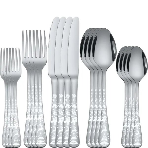 Silver_Christmas_Holiday_Flatware_Set_20-Piece_Stainless_Steel_Cutlery_Service_For_4_Festive_Tree_Design_(Set_Of_4(20Pcs))