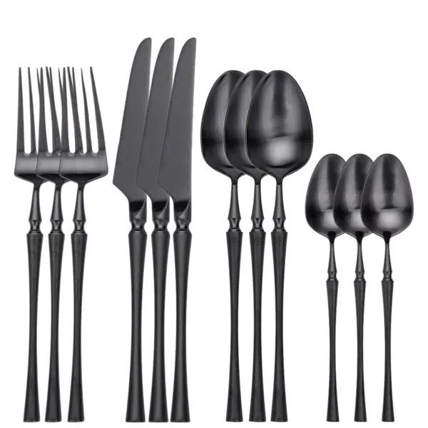 Black_24-Piece_Stainless_Steel_Cutlery_Set_Service_For_6_Modern_Ware_With_Knife_Fork_And_Spoon_(_Set_Of_3(12Pcs))