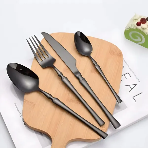 Black_24-Piece_Stainless_Steel_Cutlery_Set_Service_For_6_Modern_Ware_With_Knife_Fork_And_Spoon_(_Set_Of_6(24Pcs))