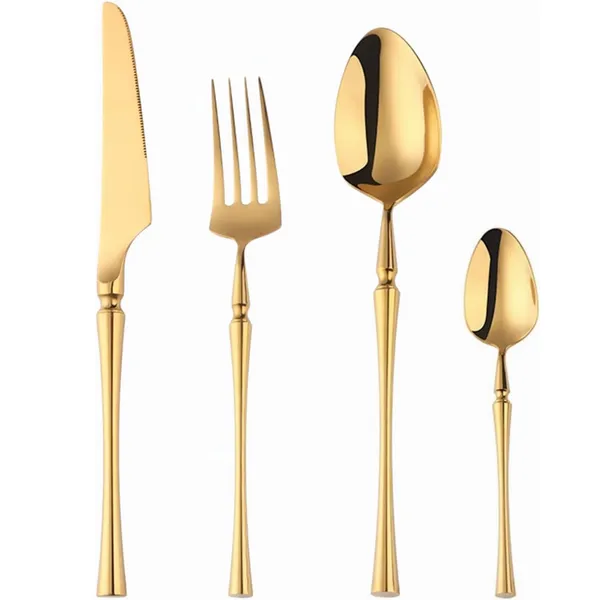 Gold_24-Piece_Stainless_Steel_Cutlery_Set_Service_For_6_Modern_Ware_With_Knife_Fork_And_Spoon_(_Set_Of_1(4Pcs))
