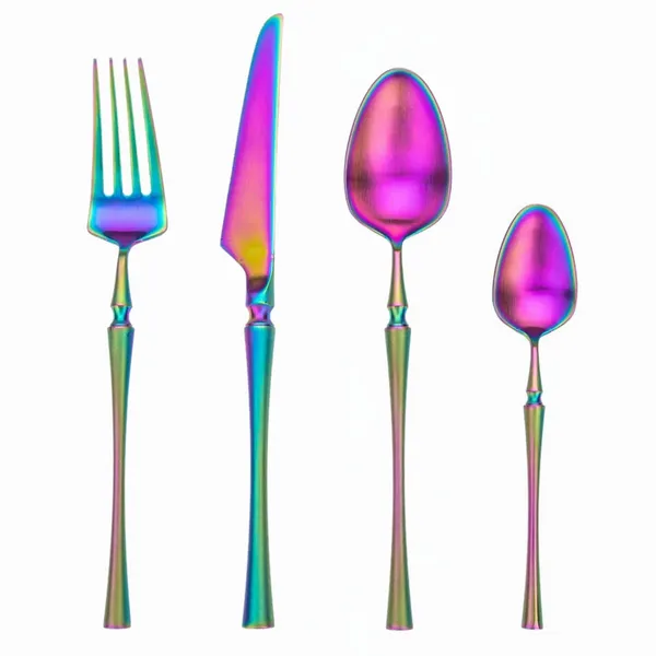 Rainbow_24-Piece_Stainless_Steel_Cutlery_Set_Service_For_6_Modern_Ware_With_Knife_Fork_And_Spoon_(_Set_Of_1(4Pcs))