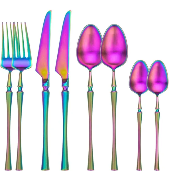 Rainbow_24-Piece_Stainless_Steel_Cutlery_Set_Service_For_6_Modern_Ware_With_Knife_Fork_And_Spoon_(_Set_Of_2(8Pcs))