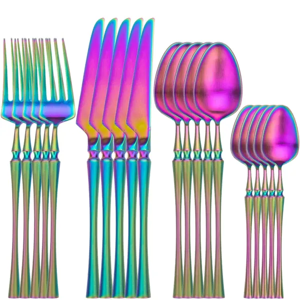 Rainbow_24-Piece_Stainless_Steel_Cutlery_Set_Service_For_6_Modern_Ware_With_Knife_Fork_And_Spoon_(_Set_Of_5(20Pcs))