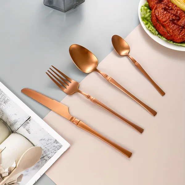 Rose_Gold_24-Piece_Stainless_Steel_Cutlery_Set_Service_For_6_Modern_Ware_With_Knife_Fork_And_Spoon_(Set_Of_1_(4Pcs))