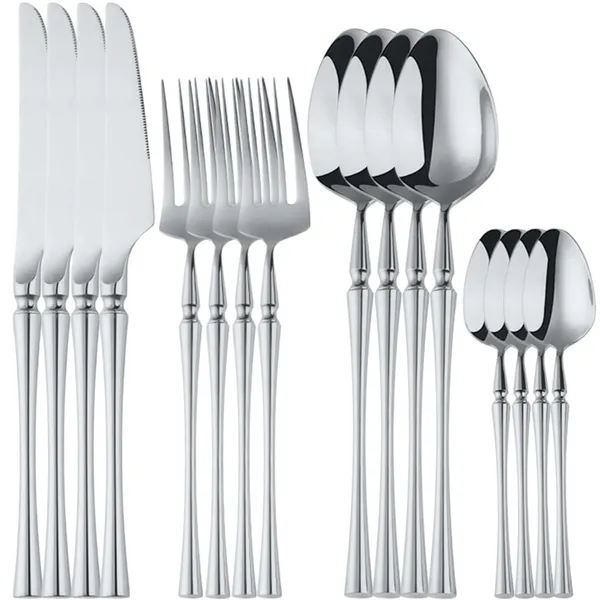 Silver_24-Piece_Stainless_Steel_Cutlery_Set_Service_For_6_Modern_Ware_With_Knife_Fork_And_Spoon_(_Set_Of_4(16Pcs))