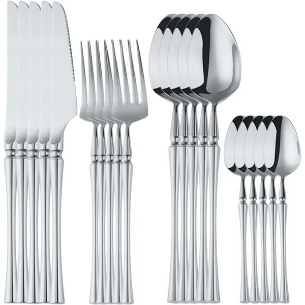 Silver_24-Piece_Stainless_Steel_Cutlery_Set_Service_For_6_Modern_Ware_With_Knife_Fork_And_Spoon_(_Set_Of_5(20Pcs))