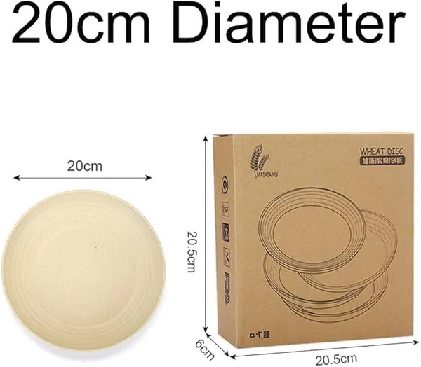 Multicolor_Wheat_Straw_Dinner_Plates_23_Cm_Round_Lightweight_Dinnerware_Set_12-Piece_Multicolour_(Set_Of_2_(8_Pcs)_20_Cm)