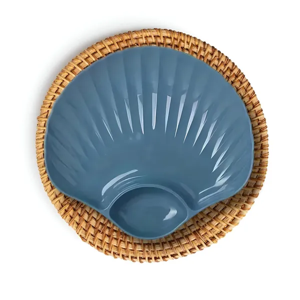 Blue_Shell-Shaped_Dipping_Plates_Wheat_Straw_Material_Divided_Design_For_Sauces_And_Snacks_(Pack_Of_4)