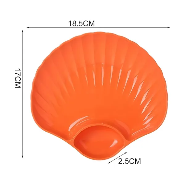 Orange_Shell-Shaped_Dipping_Plates_Wheat_Straw_Material_4_Colours_Divided_Design_For_Sauces_And_Snacks_(Pack_Of_12)
