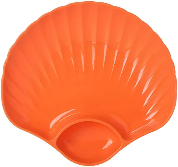 Orange_Shell-Shaped_Dipping_Plates_Wheat_Straw_Material_4_Colours_Divided_Design_For_Sauces_And_Snacks_(Pack_Of_4)