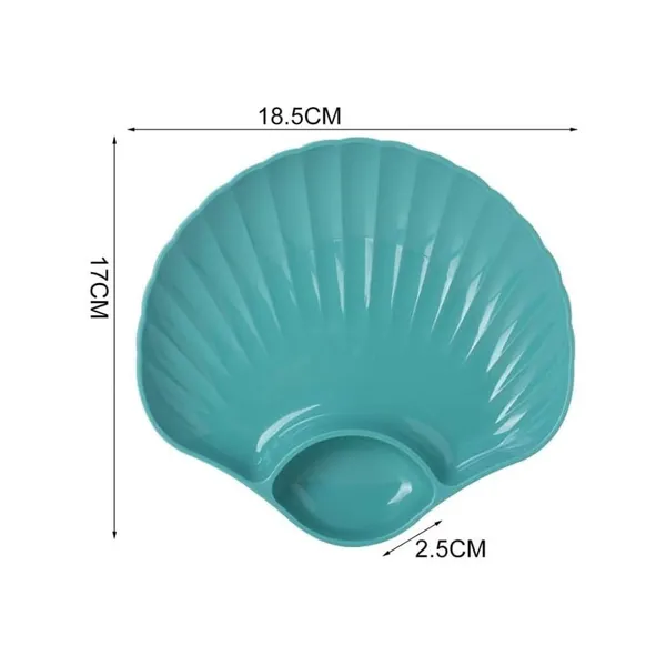Multicolor_Shell-Shaped_Dipping_Plates_Wheat_Straw_Material_4_Colours_Divided_Design_For_Sauces_And_Snacks_(Pack_Of_12)