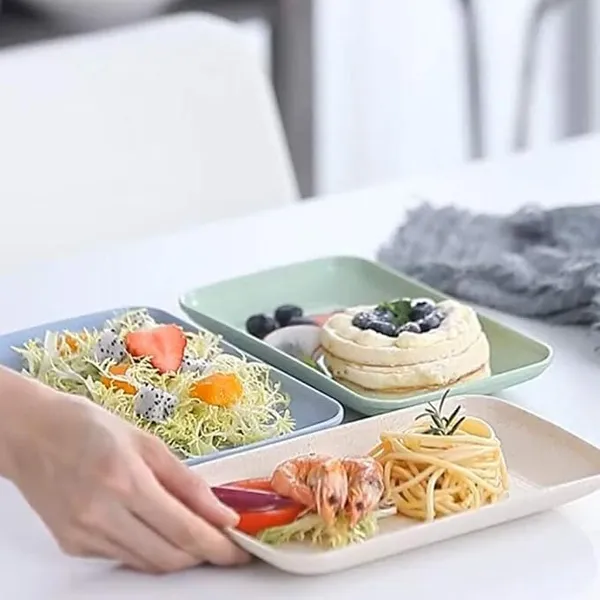 Blue_Wheat_Straw_Plates_Set_Lightweight_Reusable_Tableware_For_Snacks_And_Desserts_(Pack_Of_2)