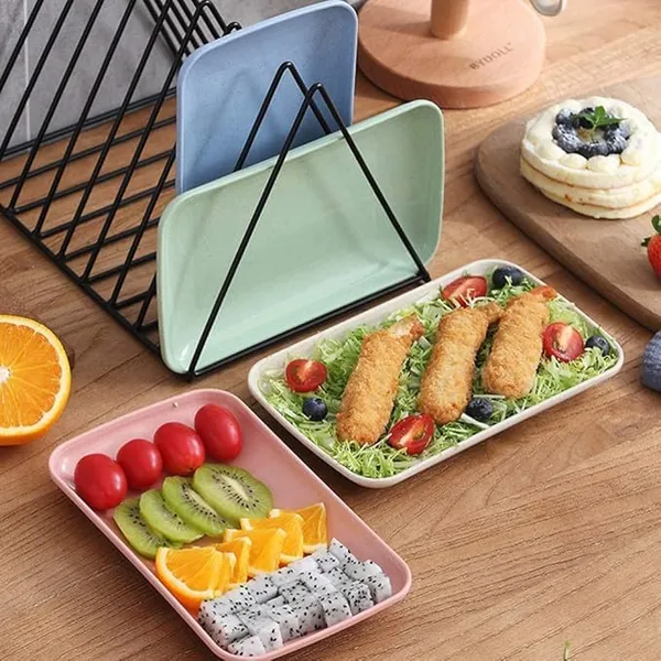 Blue_Wheat_Straw_Plates_Set_Lightweight_Reusable_Tableware_For_Snacks_And_Desserts_(Pack_Of_6)