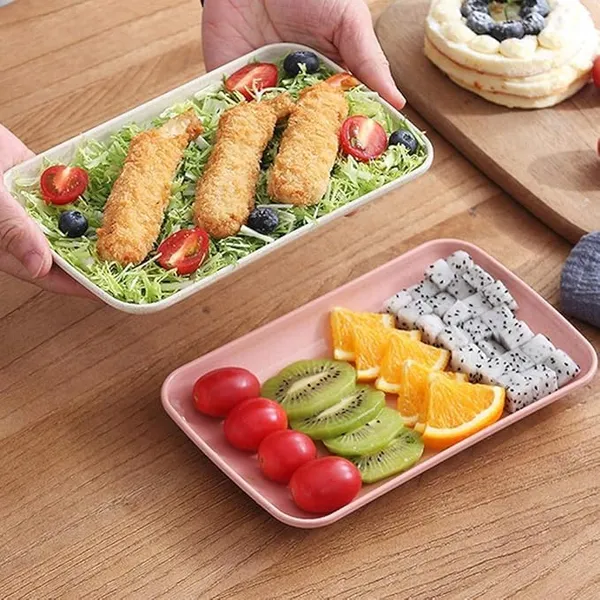 Green_Wheat_Straw_Plates_Set_Lightweight_Reusable_Tableware_For_Snacks_And_Desserts_(Pack_Of_2)
