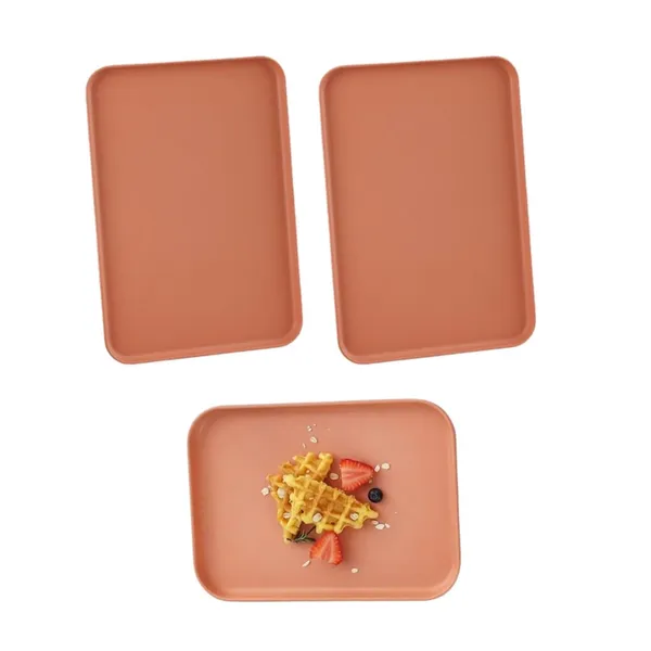Orange_Decorative_Rectangular_Serving_Tray_Style_Set_Of_6_Multi-Function_Food_Platter_(Pack_Of_2)