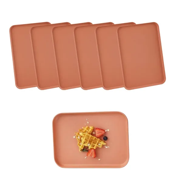 Orange_Wheat_Straw_Serving_Tray_And_Dessert_Tray_Multi-Function_Rectangular_Serving_Tray_Widely_Applied_Breakfast_Serving_Platter_Modern_Rectangle_Plate_(Pack_Fo_6)
