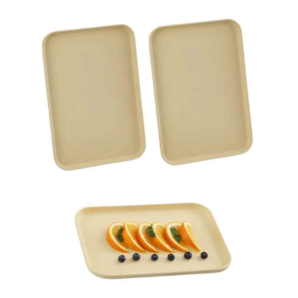 Gold_Wheat_Straw_Serving_Tray_Non-Toxic_Kitchen_Serving_Platter_With_Rounded_Corners_(Set_Of_2)