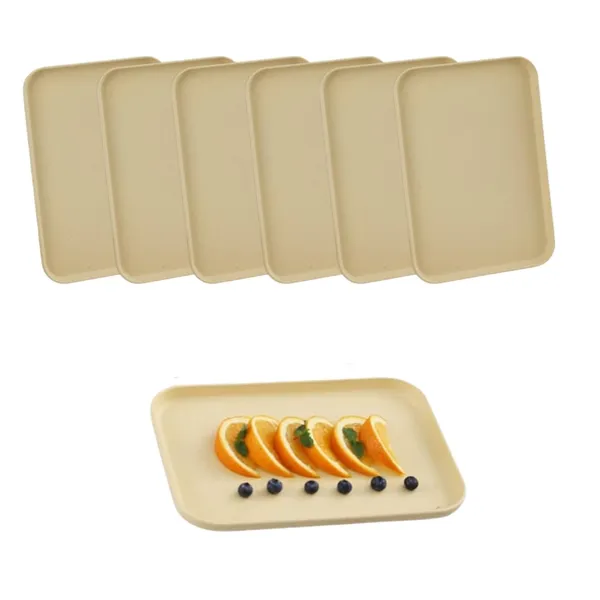 Gold_Wheat_Straw_Serving_Tray_Non-Toxic_Kitchen_Serving_Platter_With_Rounded_Corners_(Set_Of_6)