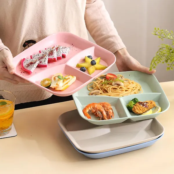 Black_Wheat_Straw_Plastic_Platters_For_Serving_Food_Veggie_Snack_Fruit_Cookies_Desserts_Appetizers_Charcuterie_Chips_Candy_Food_Dishwasher_&_Microwave_Safe_(_Pack_Of_4)