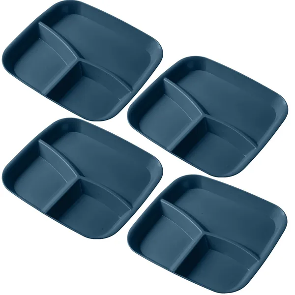 Dark_Blue_Wheat_Straw_Plastic_Platters_For_Serving_Food_Veggie_Snack_Fruit_Cookies_Desserts_Appetizers_Charcuterie_Chips_Candy_Food_Dishwasher_&_Microwave_Safe_(Pack_Of_4)
