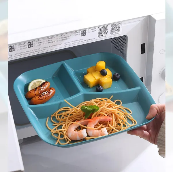 Dark_Blue_Wheat_Straw_Plastic_Platters_For_Serving_Food_Veggie_Snack_Fruit_Cookies_Desserts_Appetizers_Charcuterie_Chips_Candy_Food_Dishwasher_&_Microwave_Safe_(Pack_Of_4)