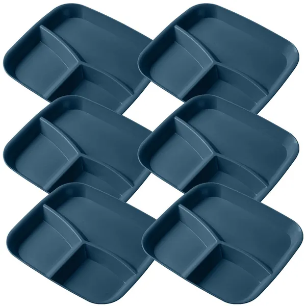 Dark_Blue_Wheat_Straw_Plastic_Platters_For_Serving_Food_Veggie_Snack_Fruit_Cookies_Desserts_Appetizers_Charcuterie_Chips_Candy_Food_Dishwasher_&_Microwave_Safe_(Pack_Of_6)