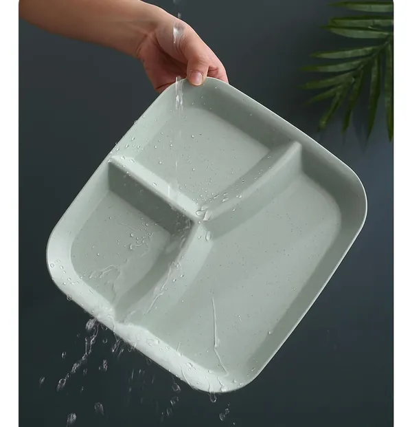Light_Green_Wheat_Straw_Plastic_Platters_For_Serving_Food_Veggie_Snack_Fruit_Cookies_Desserts_Appetizers_Charcuterie_Chips_Candy_Food_Dishwasher_&_Microwave_Safe_(Pack_Of_4)